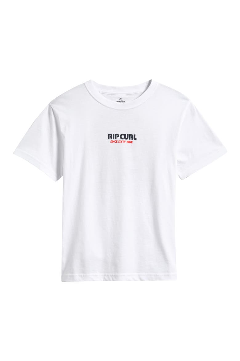 Surf Revival Sunset Cotton Graphic T-Shirt, Main, color, WHITE