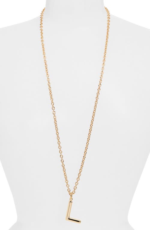 Roxanne Assoulin The Big Puffy Initial Pendant Necklace In Brown