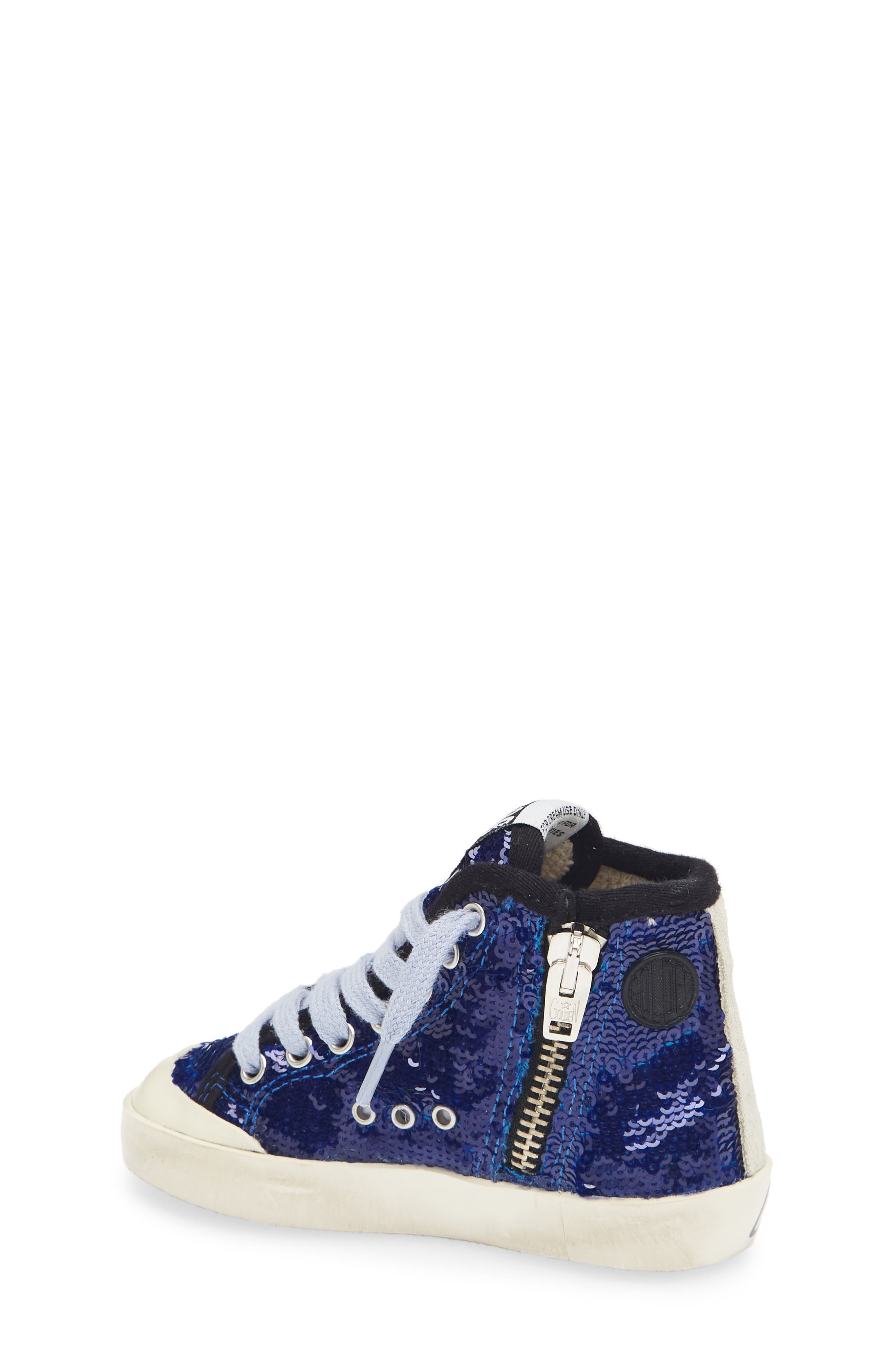 Kids' Francy Sequin High Top Sneaker, Alternate, color, BLUETTE/ ICE