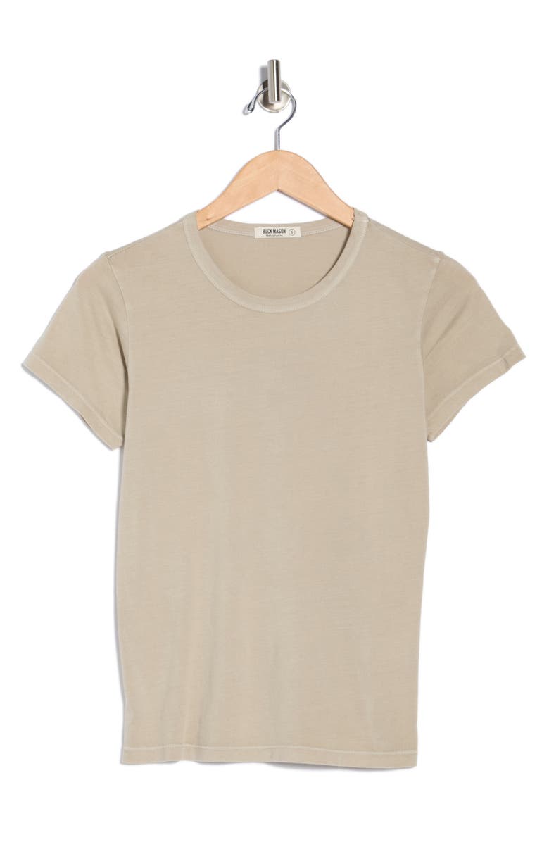 BUCK MASON Slim Fit Supima<sup>®</sup> Cotton Crewneck T-Shirt, Alternate, color, Concrete Venice Wash