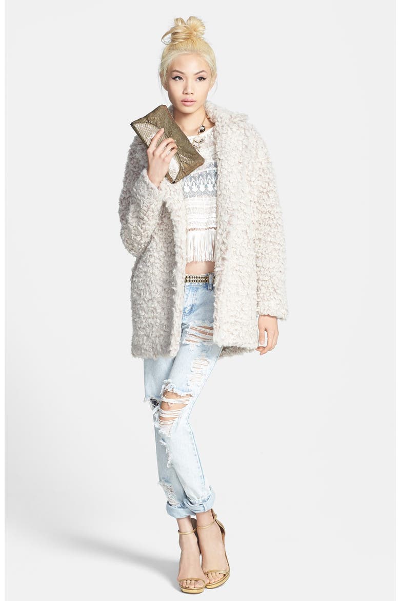 Loop Yarn Jacket, Alternate, color, BLUSH