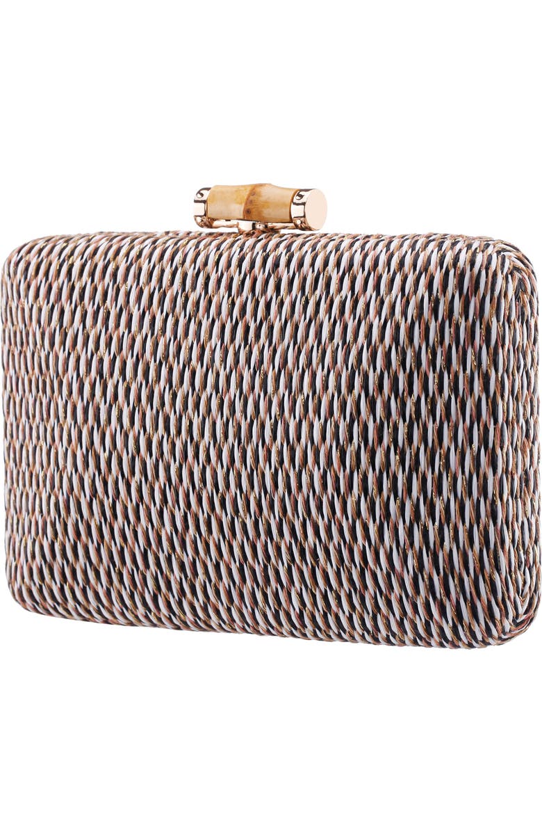 Nina Malia Frame Clutch, Alternate, color, Neutral Multi