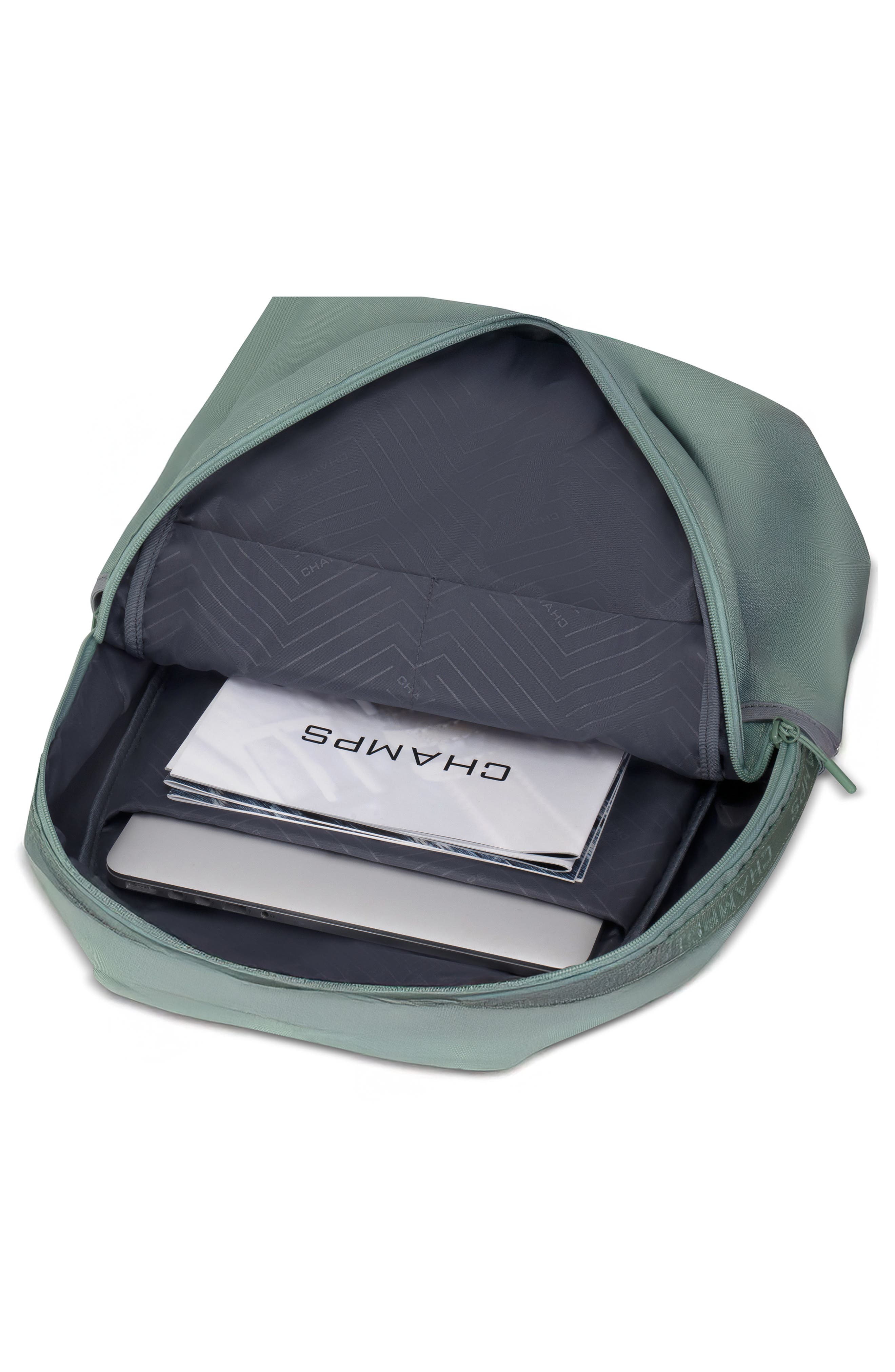 Essentials Nylon Backpack, Alternate, color, GREEN