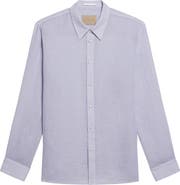 Helmut Lang Relaxed Fit Linen Gauze Button-Up Shirt