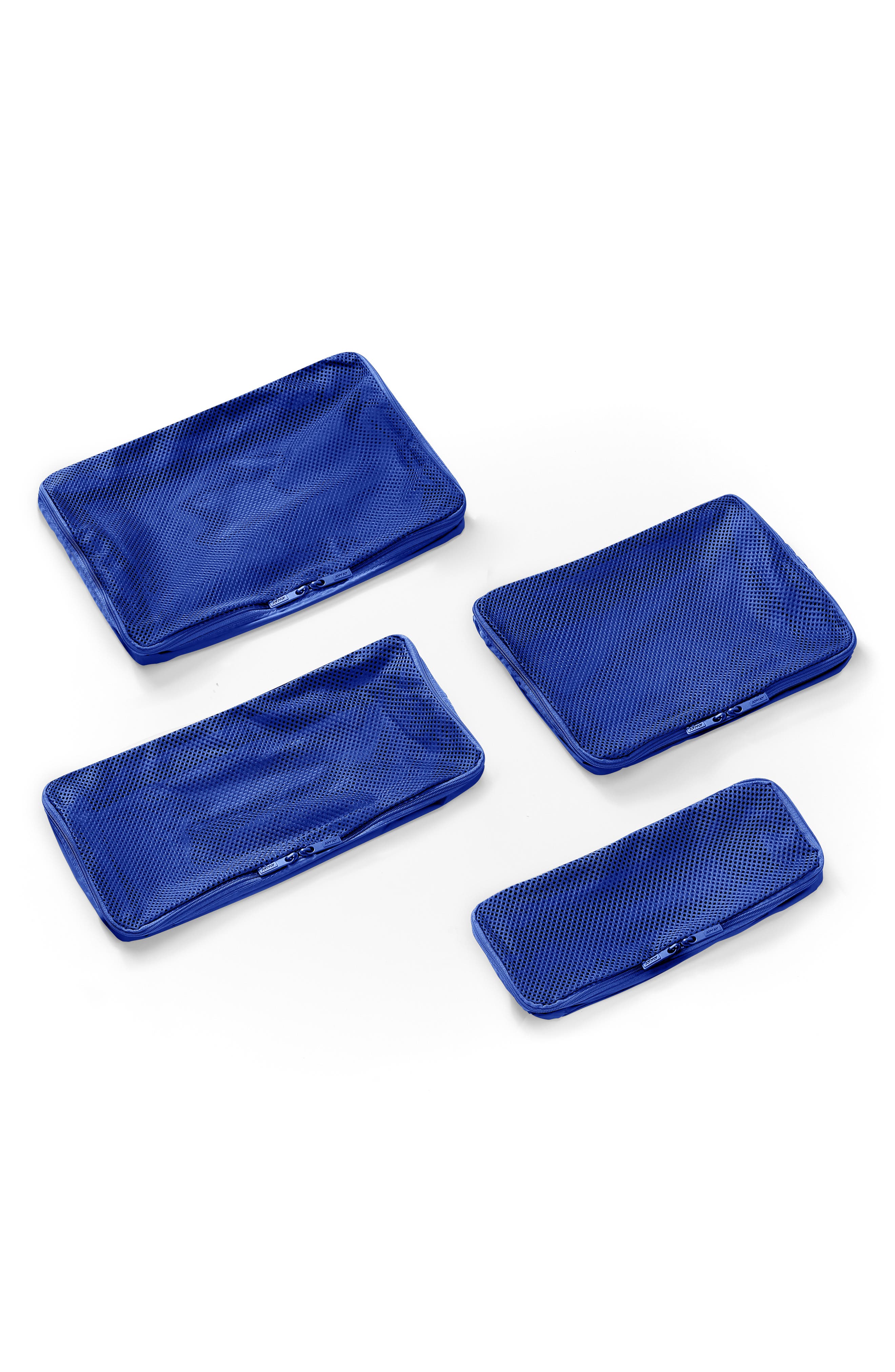 Away Set of 4 Assorted Packing Cubes, Main, color, Wave Blue