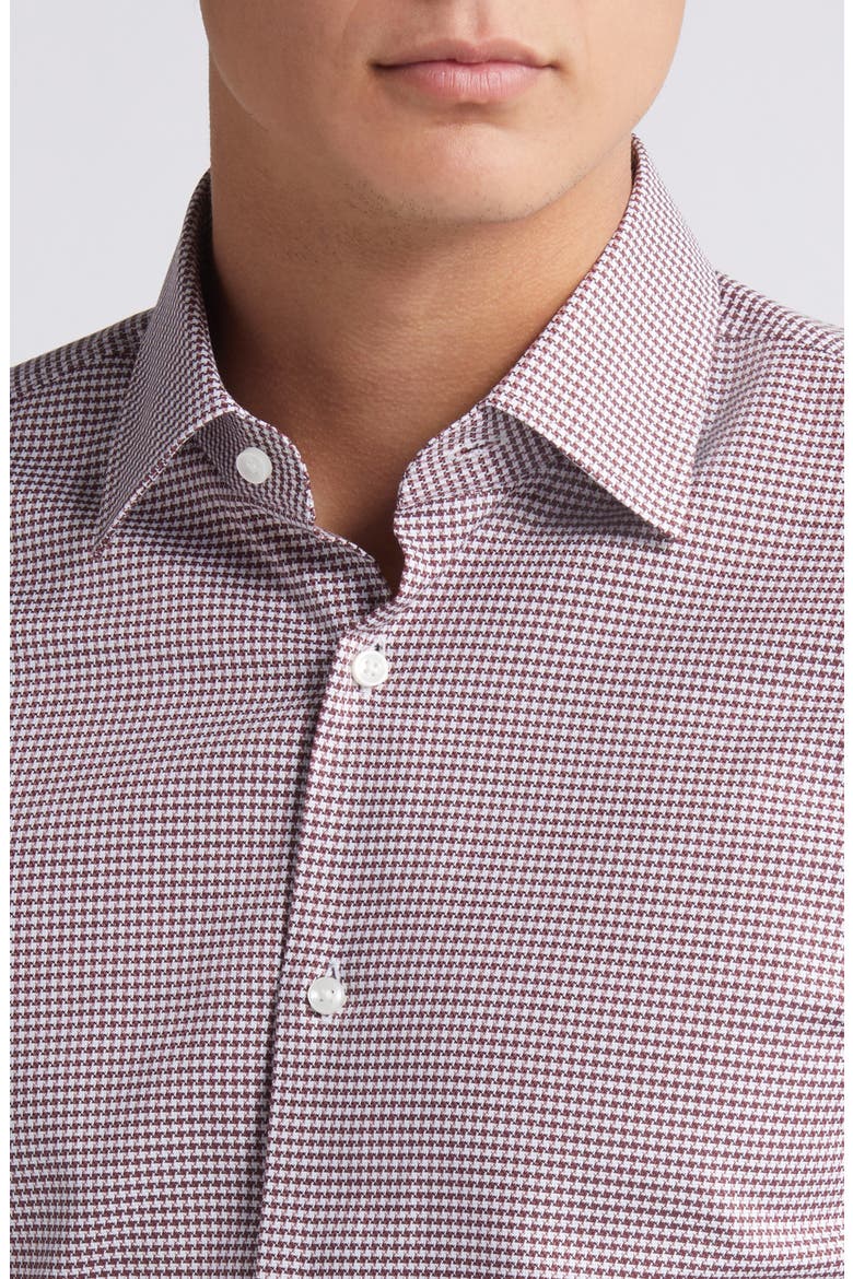 Hank Kent Stripe Stretch Dress Shirt, Alternate, color, OPEN RED