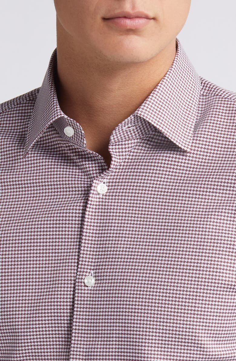 BOSS Hank Kent Stripe Stretch Dress Shirt, Alternate, color, Open Red