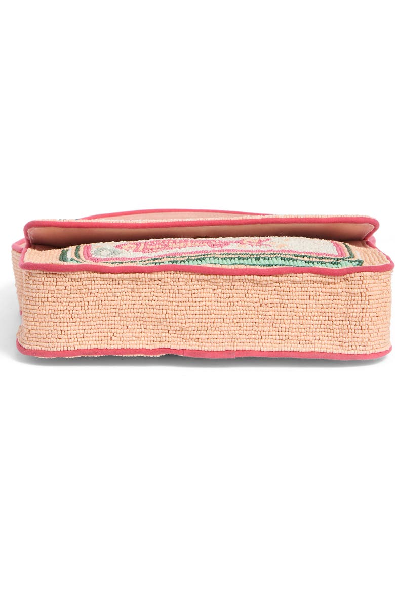 Collection XIIX Beaded Canned Sardines Shoulder Bag, Alternate, color, Coral