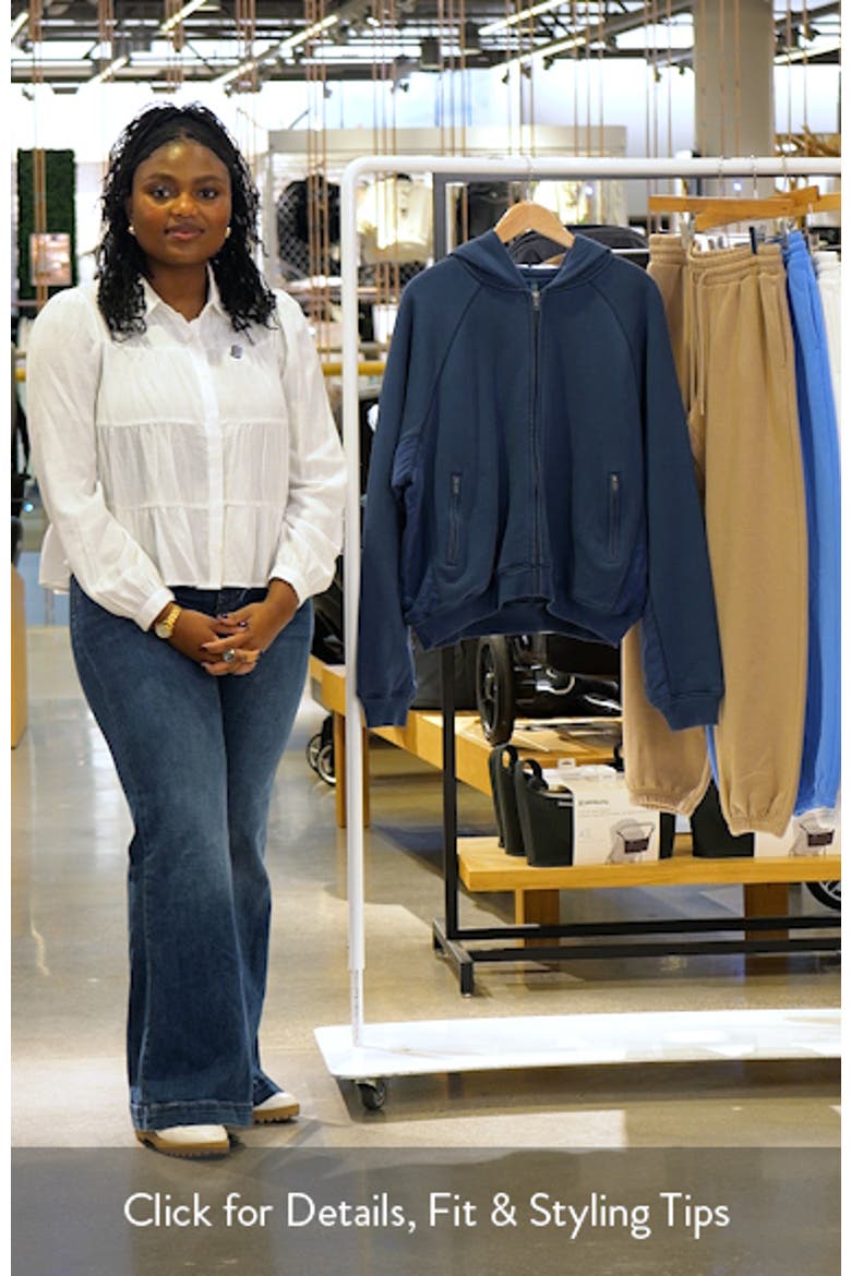Relaxed French Terry Zip Hoodie (Women) | Nordstromrack