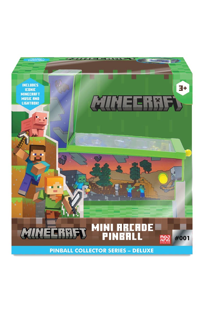 MINECRAFT Mini Arcade Pinball Deluxe Collector Series, Kids 3+, Main, color, Multicolored