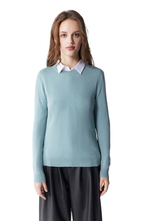 Gobi Mongolian Cashmere Cashmere Crew Neck Sweater In Blue
