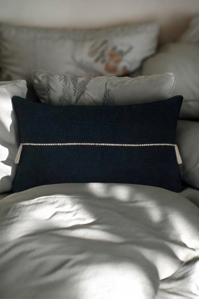 Minerva Lumbar Pillow Cover, Alternate, color, Black