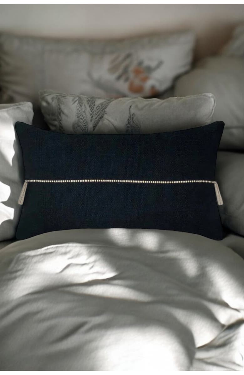 Pillowpia Minerva Lumbar Pillow Cover, Alternate, color, Black