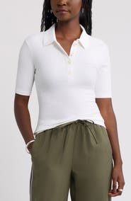 Caslon® Ribbed Polo