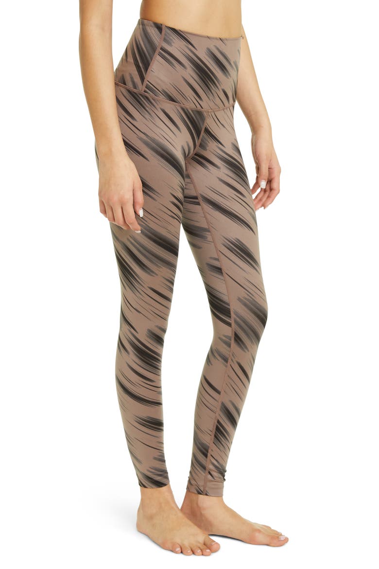 Renew Print Ultrahigh Waist Leggings, Alternate, color, TAN DUSK LIGHT STREAK PRINT