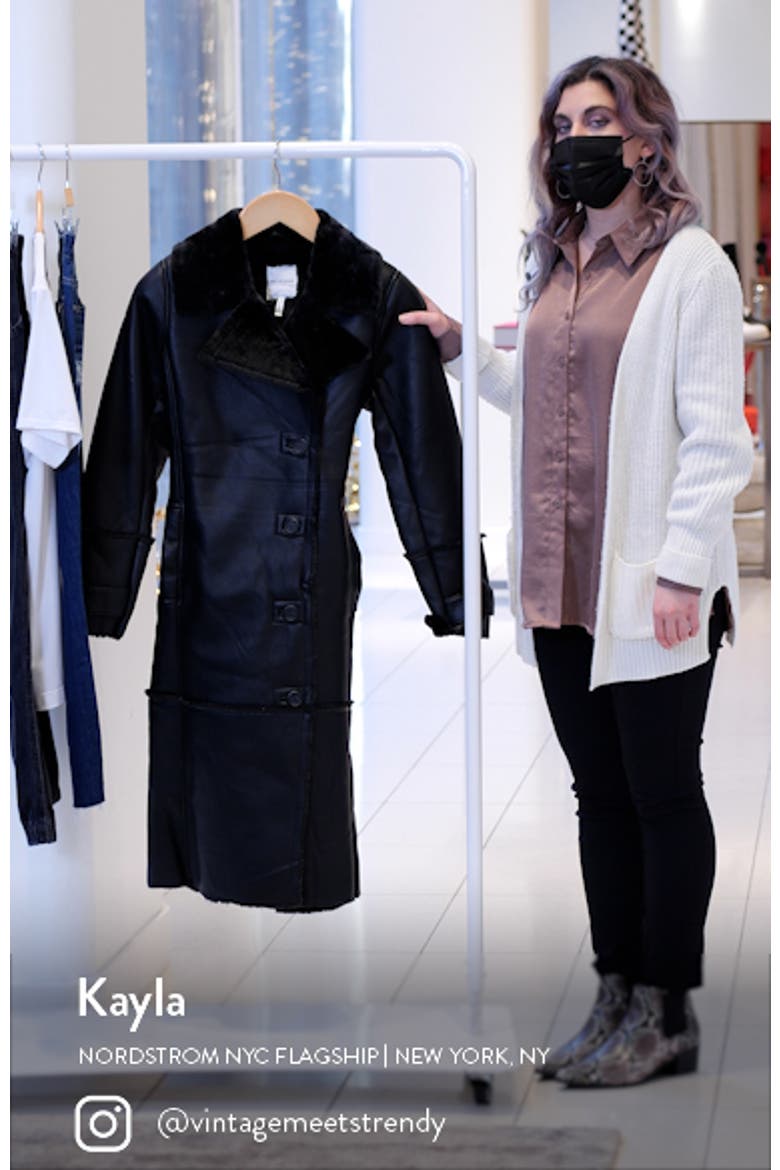 Faux Shearling Trench Coat video
