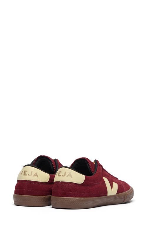 Veja Suede Low-top Sneakers Rubber Sole In Burgundy