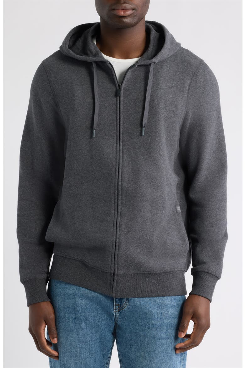 Ace Cotton Blend French Terry Zip Hoodie, Alternate, color, CHARCOAL HEATHER