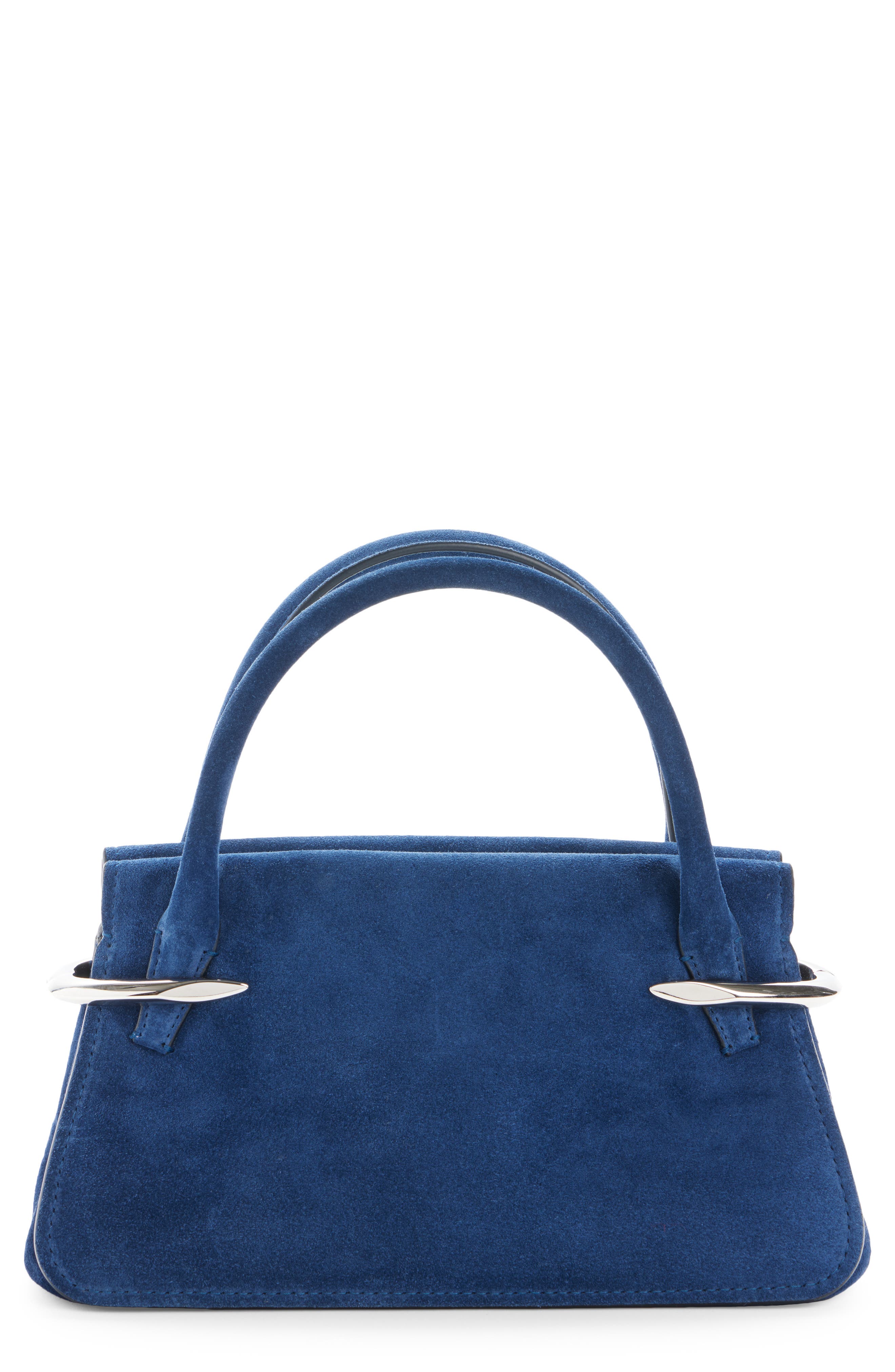 Pinch Mini Leather Bag, Main, color, SAPHIR BLUE