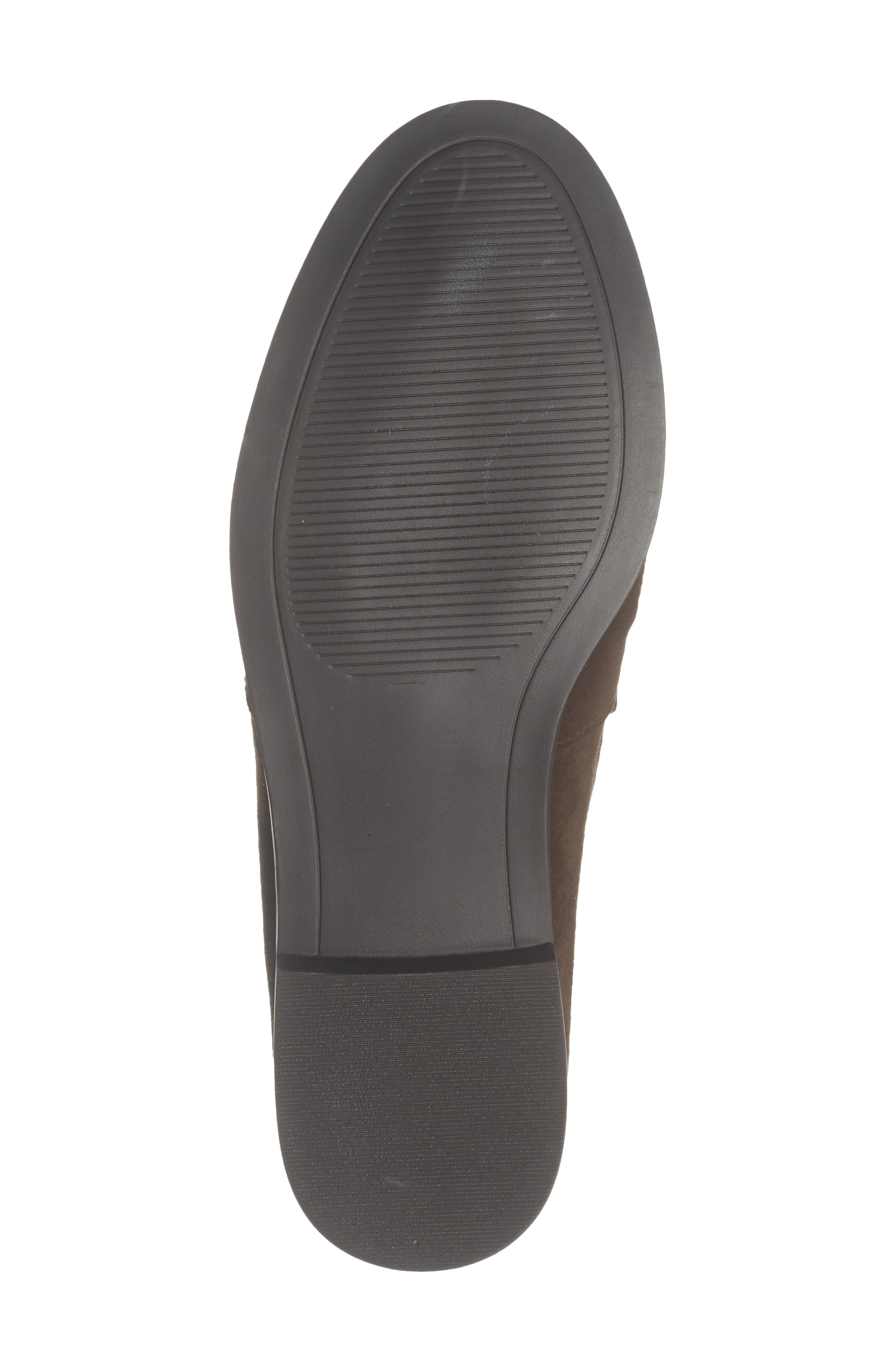 Hartly Leather Loafer, Alternate, color, DARK BROWN SUEDE