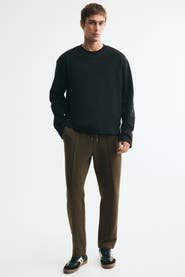 H&M Regular-Fit Interlock Crease-Front Joggers