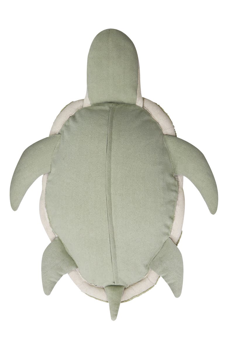 Lorena Canals Mrs. Turtle Floor Pouf, Alternate, color, Olive Natural