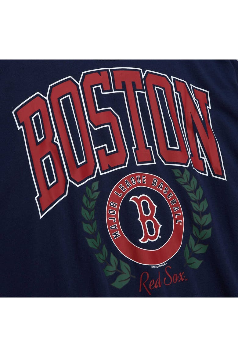 Women's Mitchell & Ness Navy Boston Red Sox Logo Lt 2.0 Pullover Sweatshirt, Alternate, color, Navy