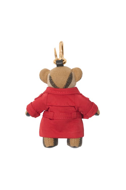 Burberry Thomas Bear Charm In Red