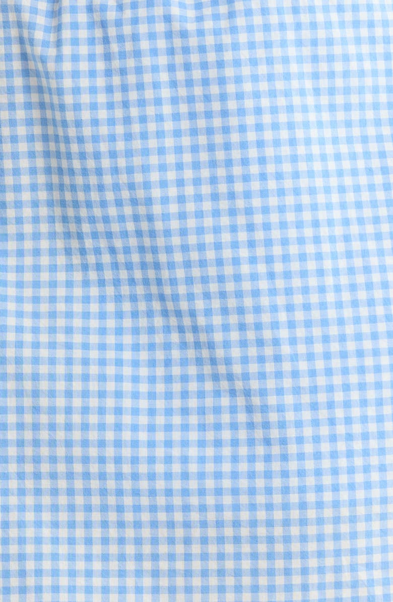 Lunya Gingham Cotton Sleep Shorts, Alternate, color, 