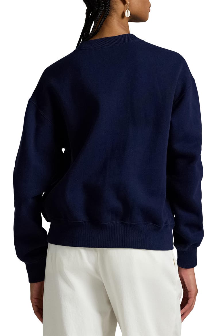 Arctic Fleece Crewneck Sweatshirt, Alternate, color, CRUISE NAVY