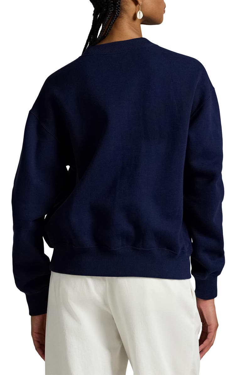 Polo Ralph Lauren Arctic Fleece Sweatshirt, Alternate, color, Cruise Navy