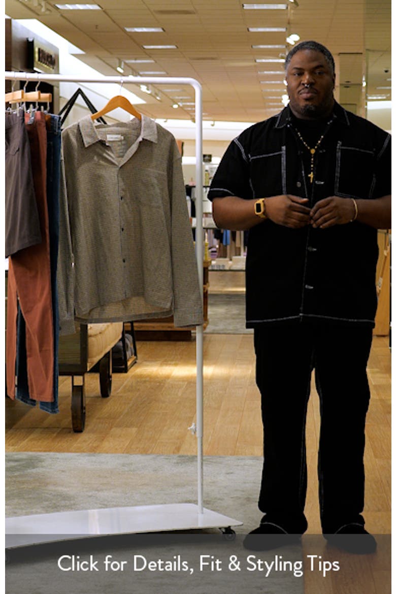 Textured Cotton & Linen Button-Up Shirt video