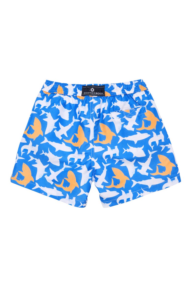 Kids' Shark Squad Swim Trunks, Alternate, color, BLUE