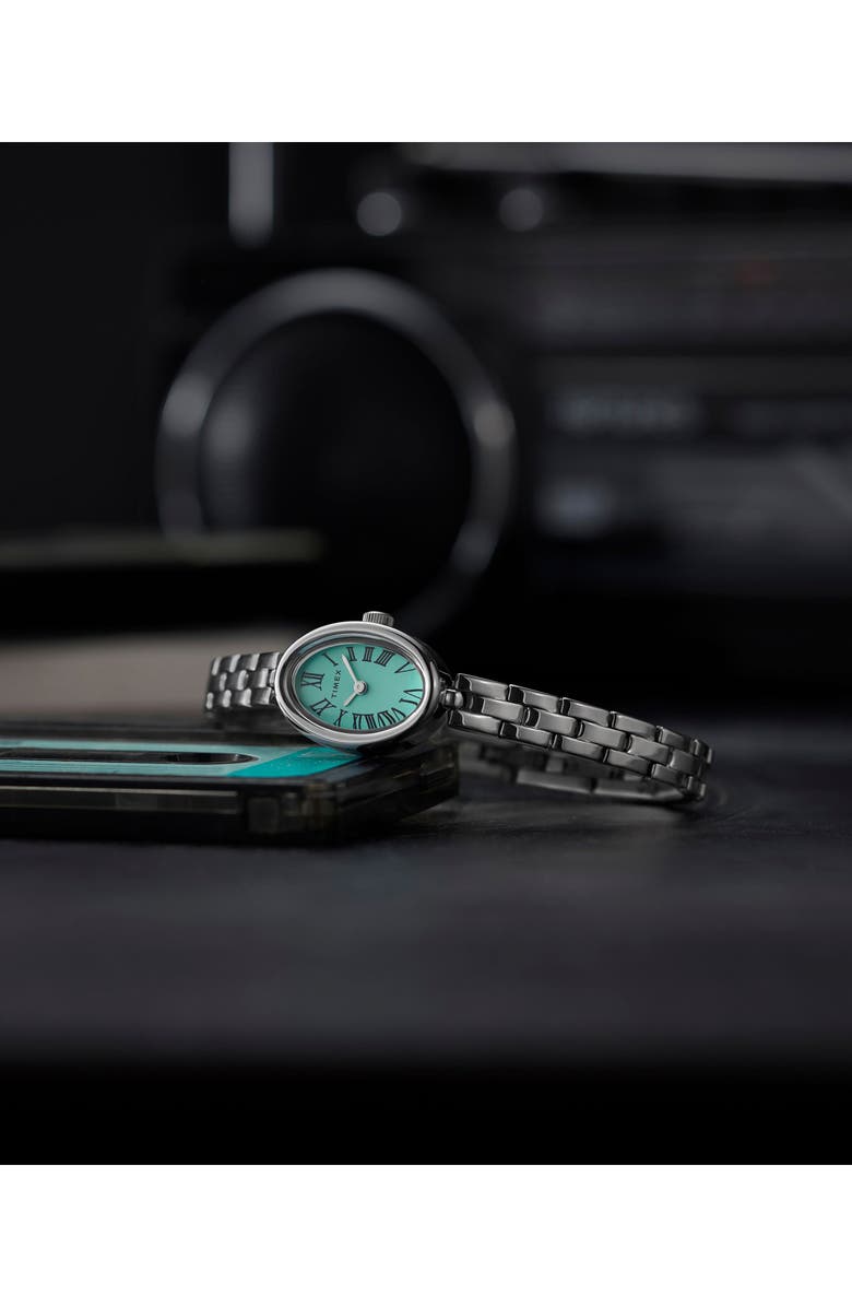 Timex<sup>®</sup> Transcend Mesh Strap Watch & Bracelet Set, 31mm, Alternate, color, Blue/Silver