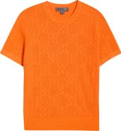 G/FORE Pointelle Short Sleeve Sweater