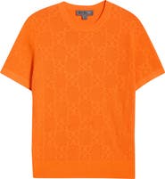 G/FORE Pointelle Short Sleeve Sweater