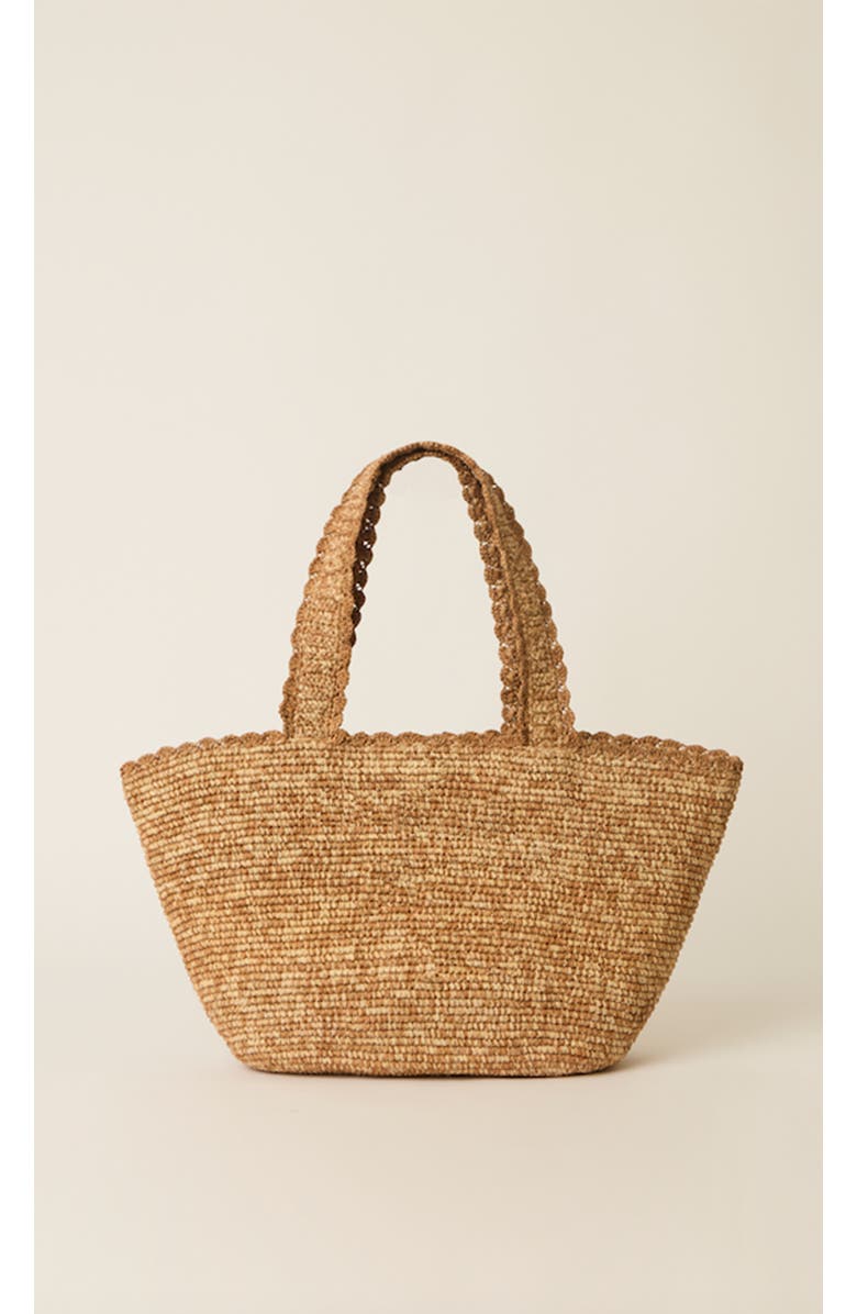 BTB Los Angeles Aster Trapeze Tote, Main, color, Natural/Multi