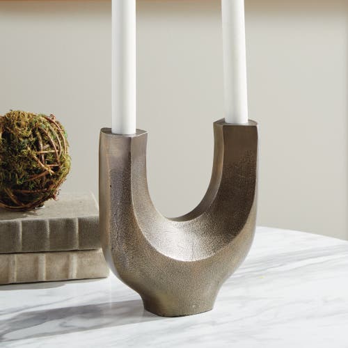 Napa Home & Garden Zoey 2-taper Candelabra Candle Holder In Brown
