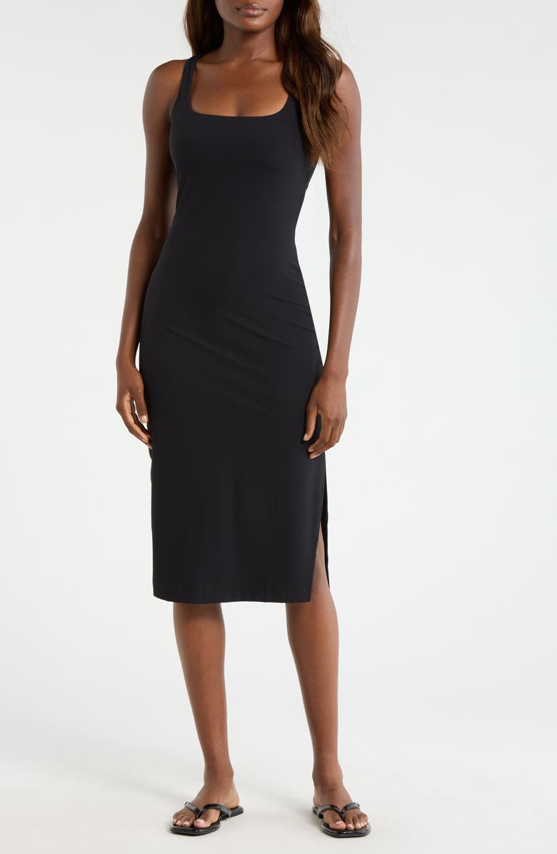 MPG Cloud Body-Con Midi Dress, Main, color, Black