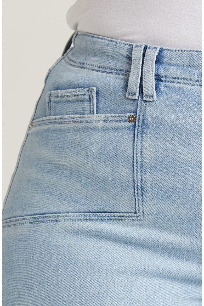 Anessa Raw Hem Wide Leg Jeans, Alternate, color, SHOTINGSTR