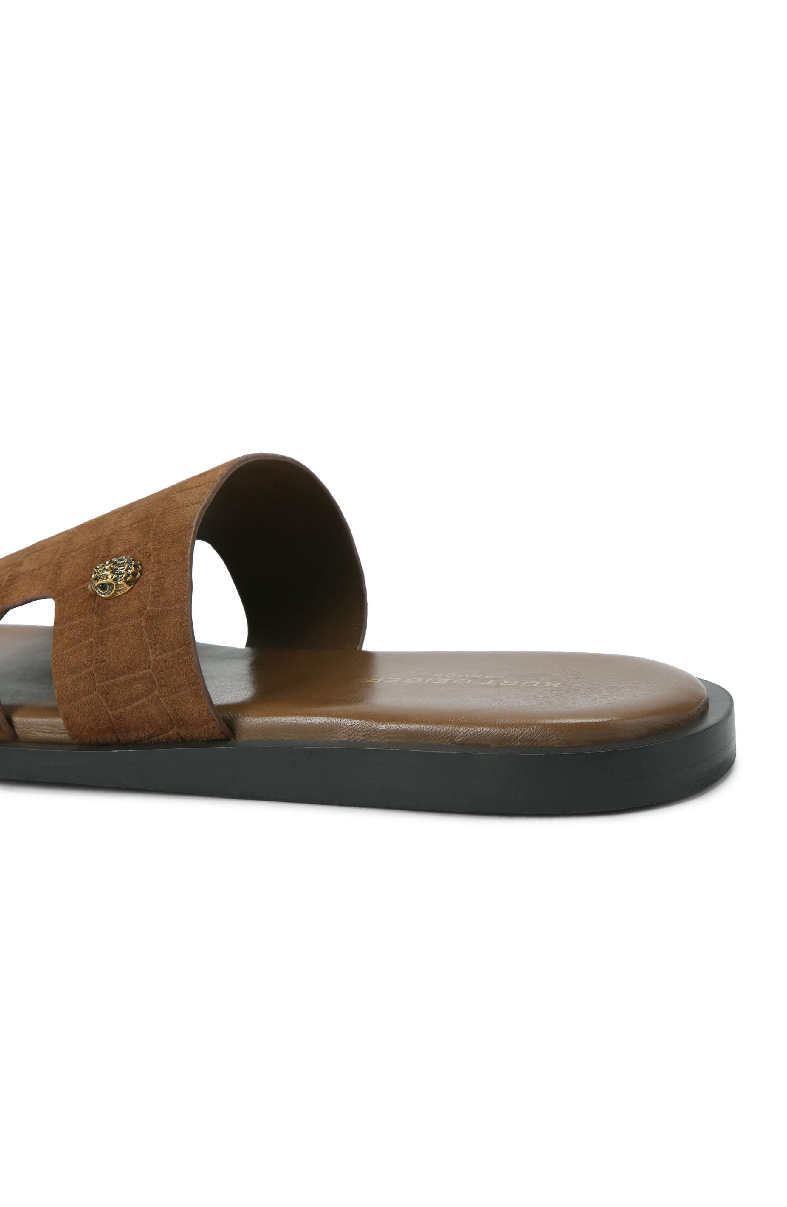 Bond Cutout Slide Sandal, Alternate, color, LIGHT/ PASTEL BROWN