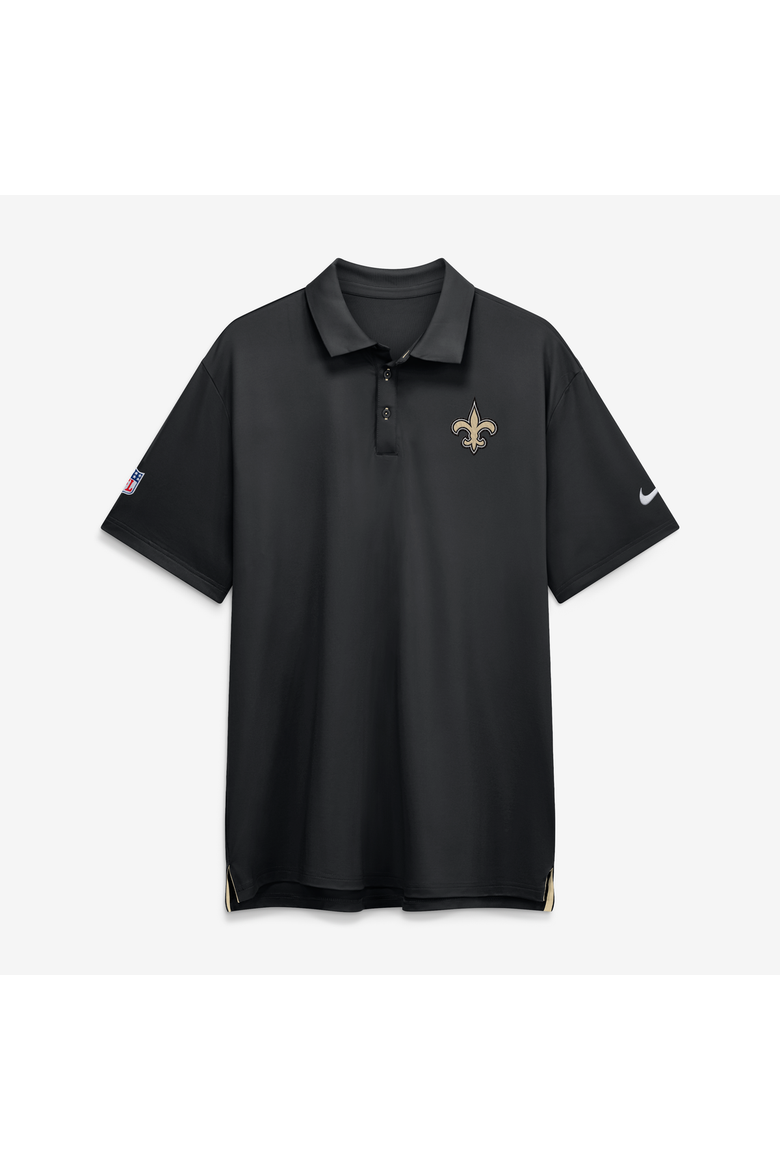 Men's Nike Black New Orleans Saints Sideline Powerful Blocking Dri-FIT Tour Polo, Main, color, Black