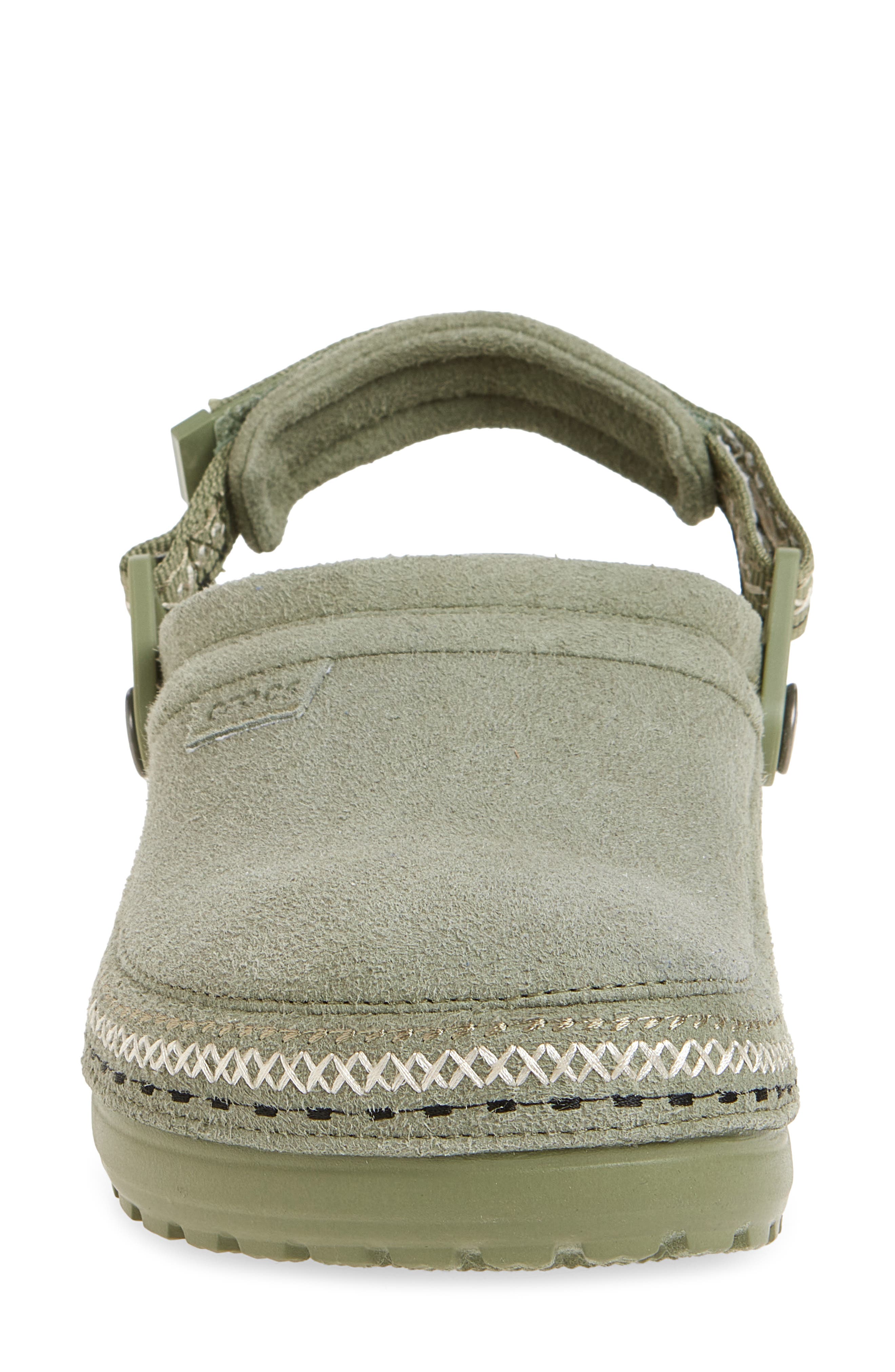 Classic Crafted Faux Suede Stitch Clog, Alternate, color, CARGO