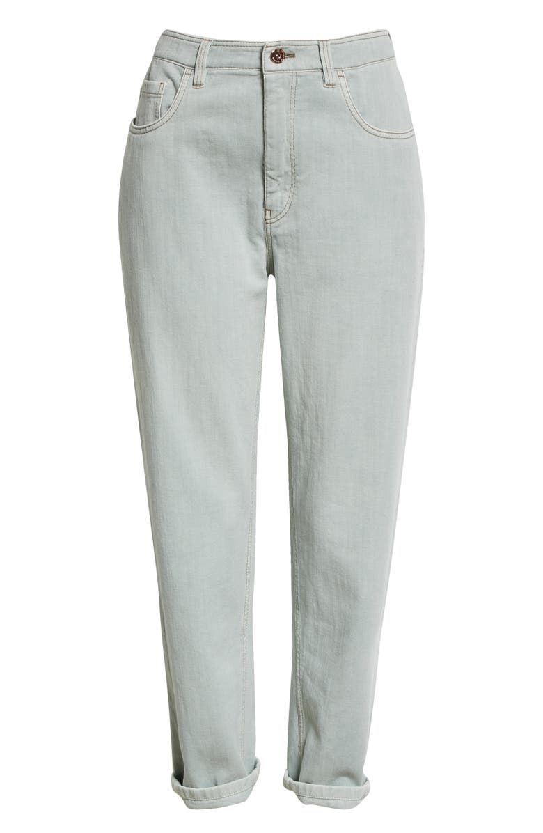 Brunello Cucinelli Loose Fit Cotton Stretch Denim Jeans, Alternate, color,