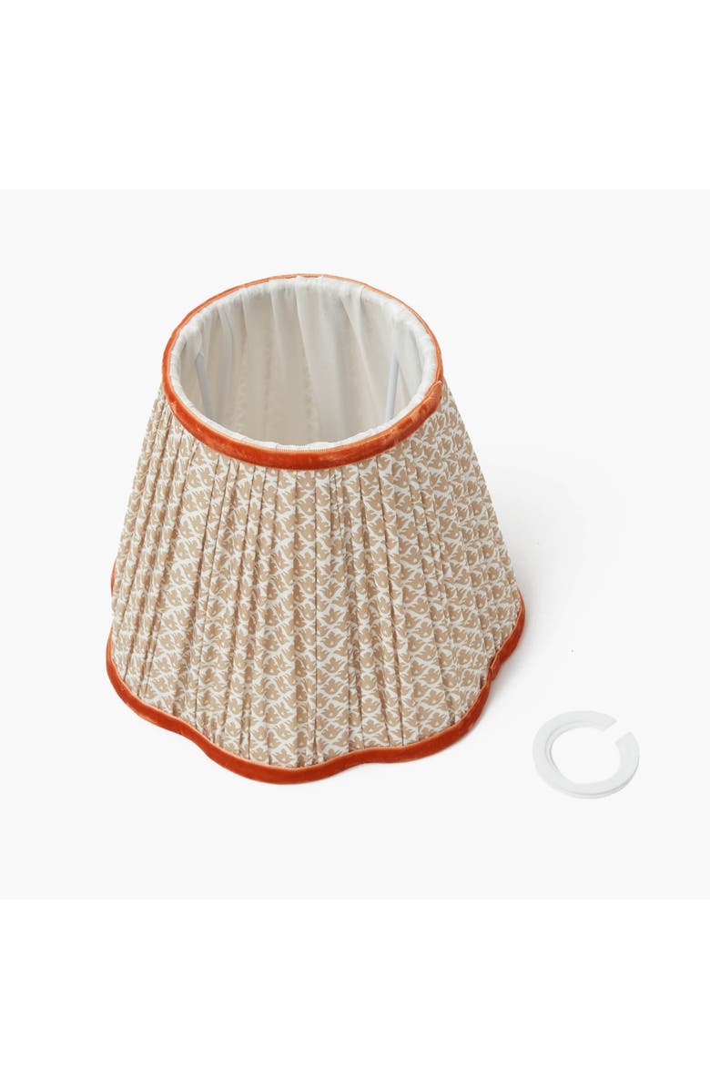 Mrs. Alice Putty & Orange Lotus Lampshade, Alternate, color, Neutral