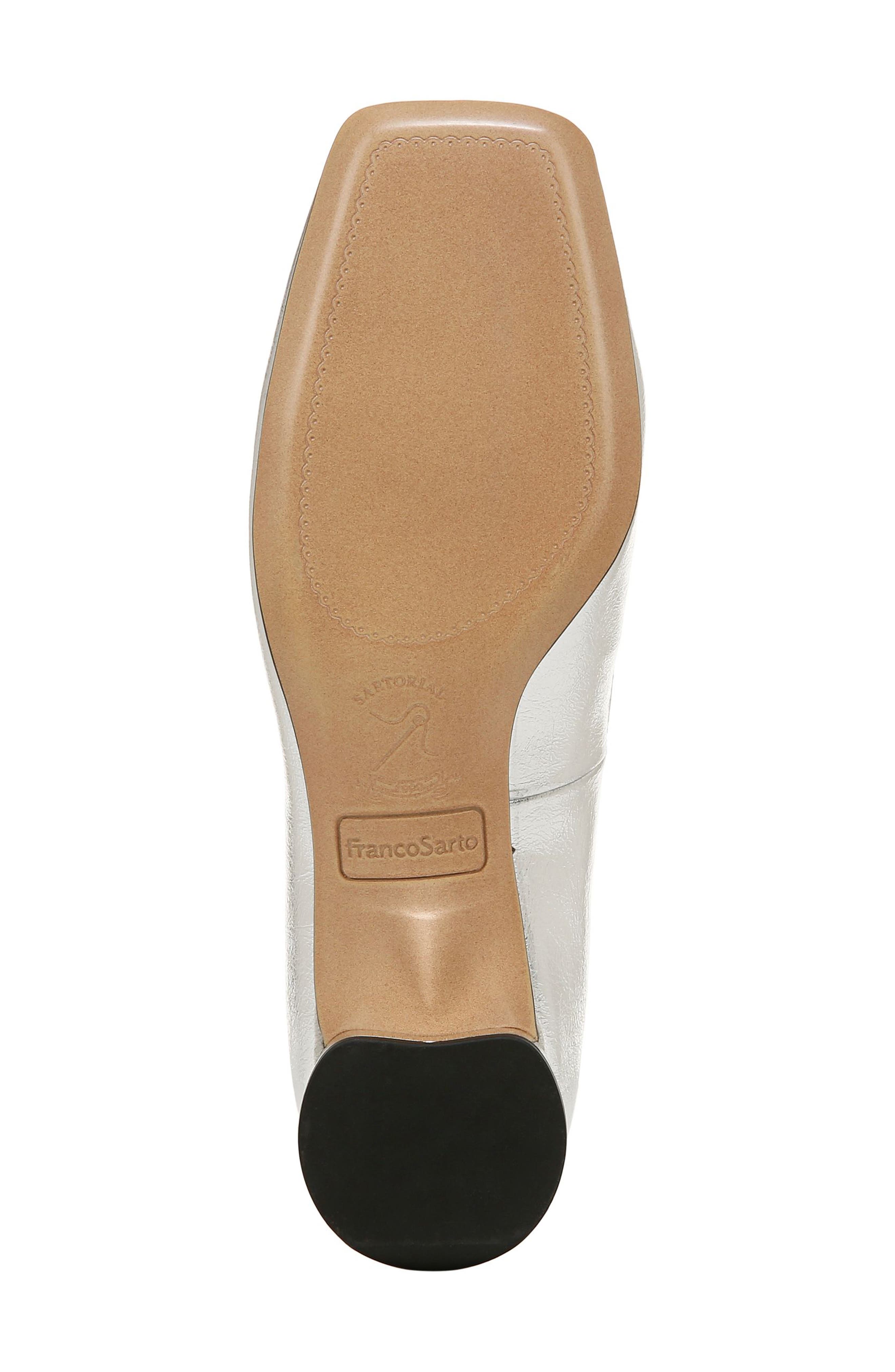 Franco Sarto Natalia Square Toe Pump, Alternate, color, Silver