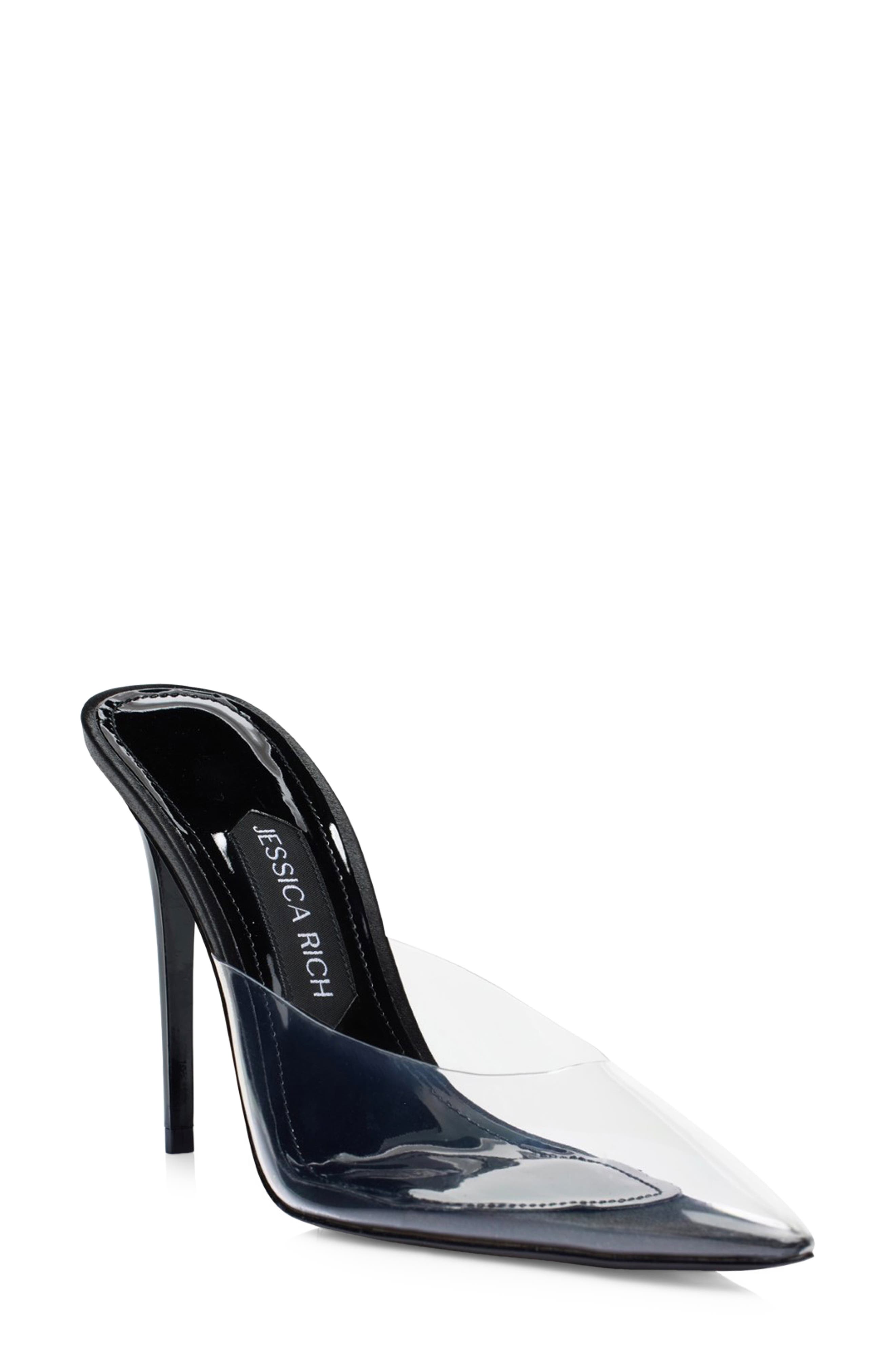 JESSICA RICH So Bossy Pointed Toe Clear Pump, Main, color, 