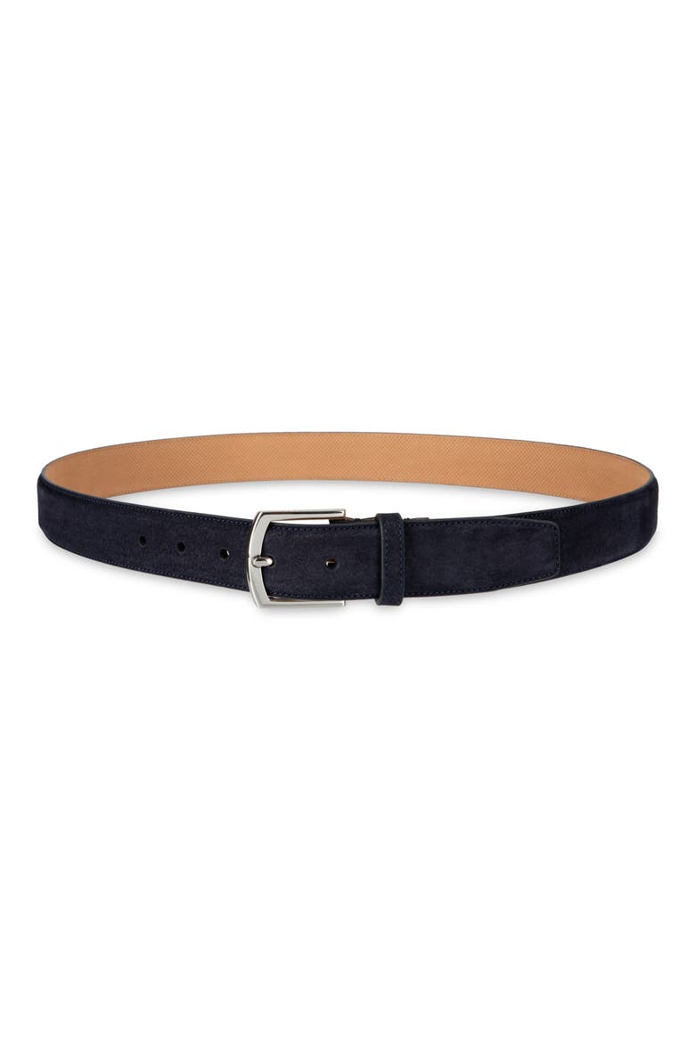 Suede Belt, Alternate, color, NAVY