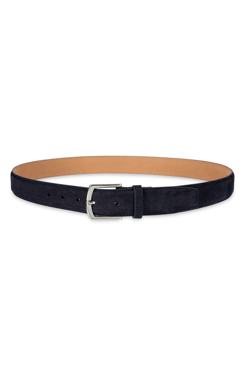 Cole Haan Suede Belt, Alternate, color, Navy