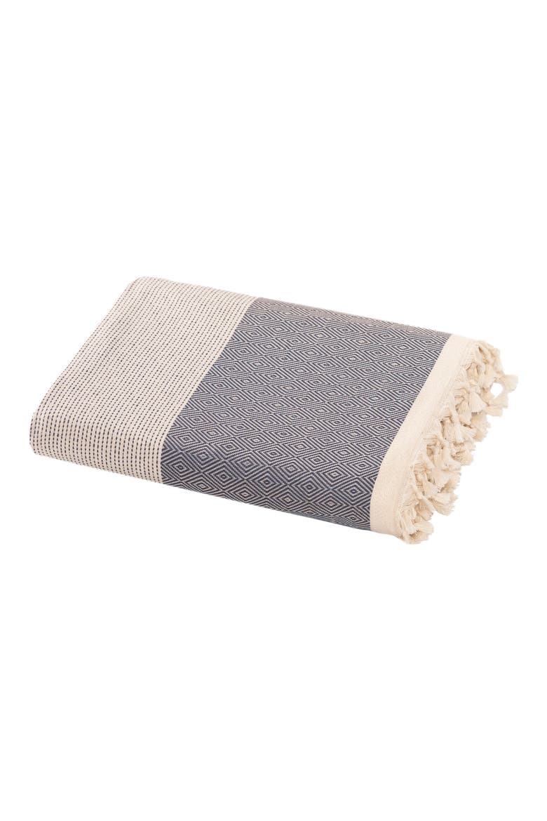 Diamente Cotton Throw Blanket, Main, color, GREY